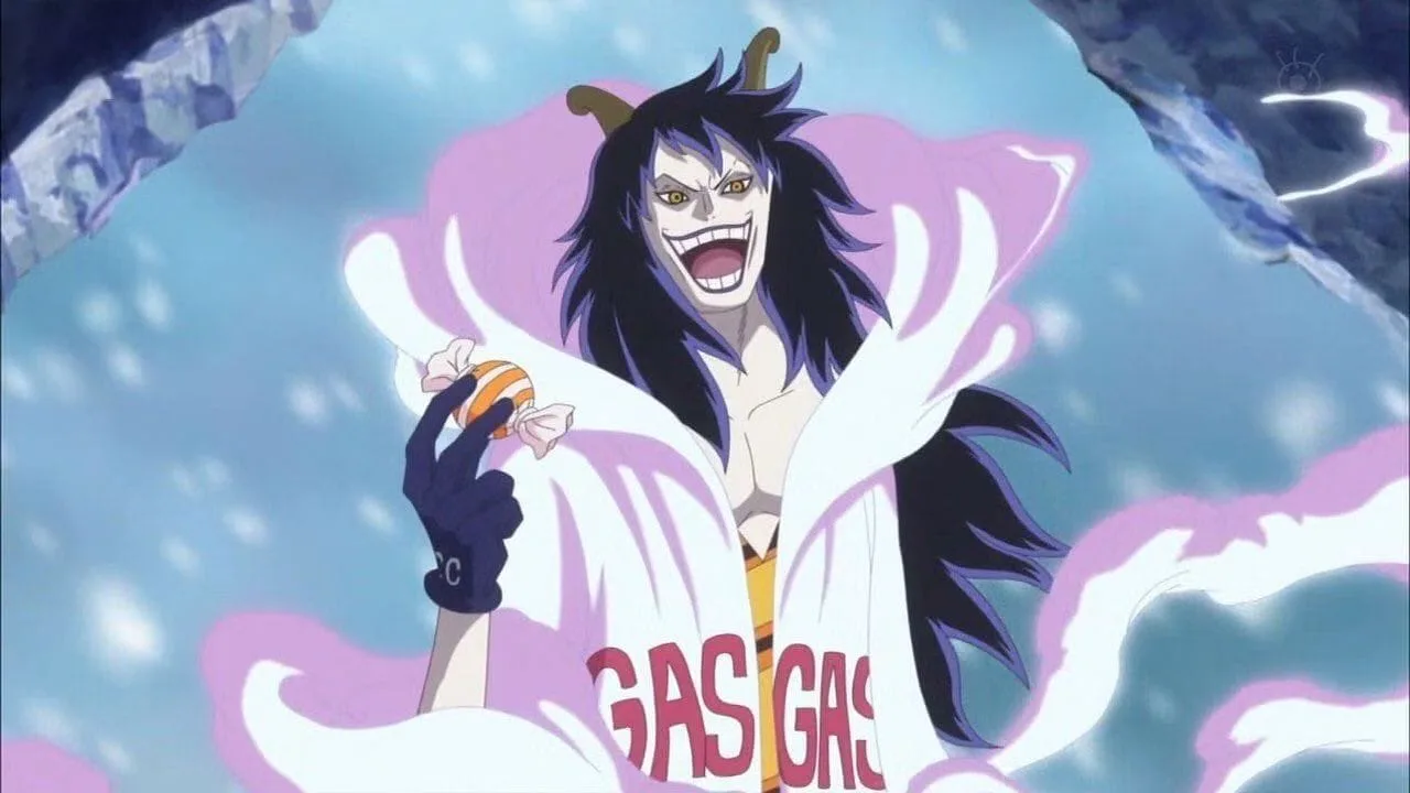 Caesar Clown using Gasu Gasu no Mi