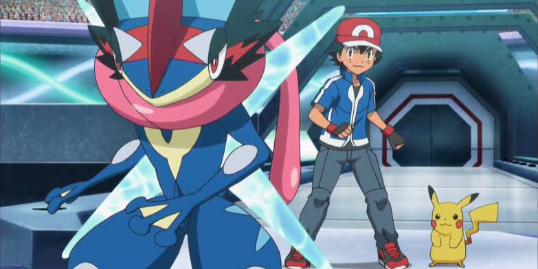 Ash's Greninja in Kalos