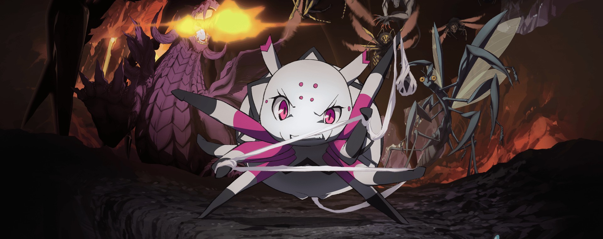 So I'm a Spider, So What? anime scene