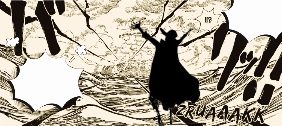 Joy Boy's Conqueror's Haki overpowering the Five Elders