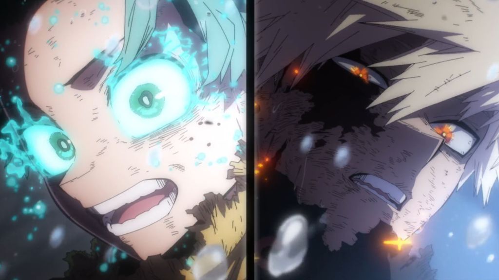 Deku and Bakugo from My Hero Academia