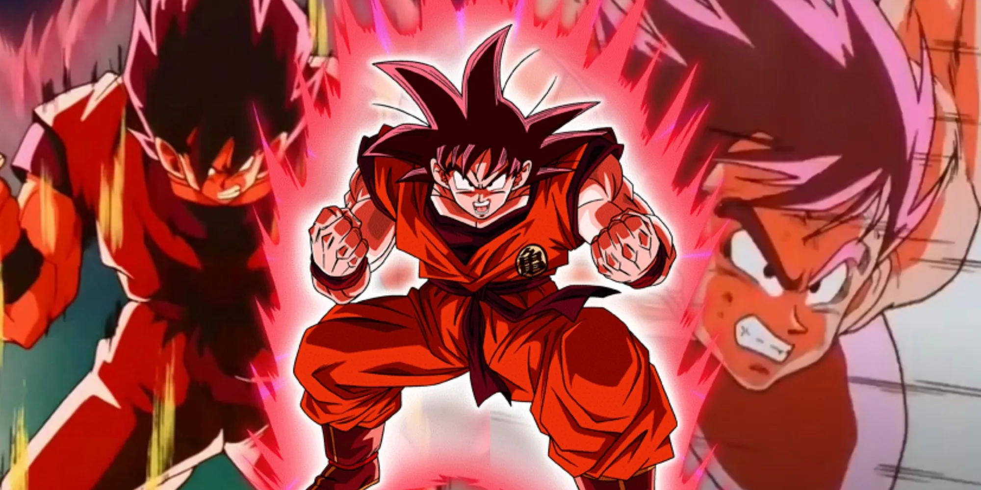 Goku using Kaio-Ken and Super Saiyan