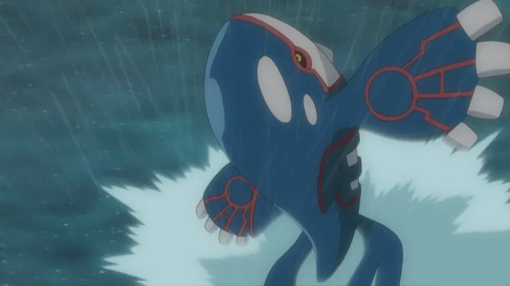Kyogre resembling an orca whale