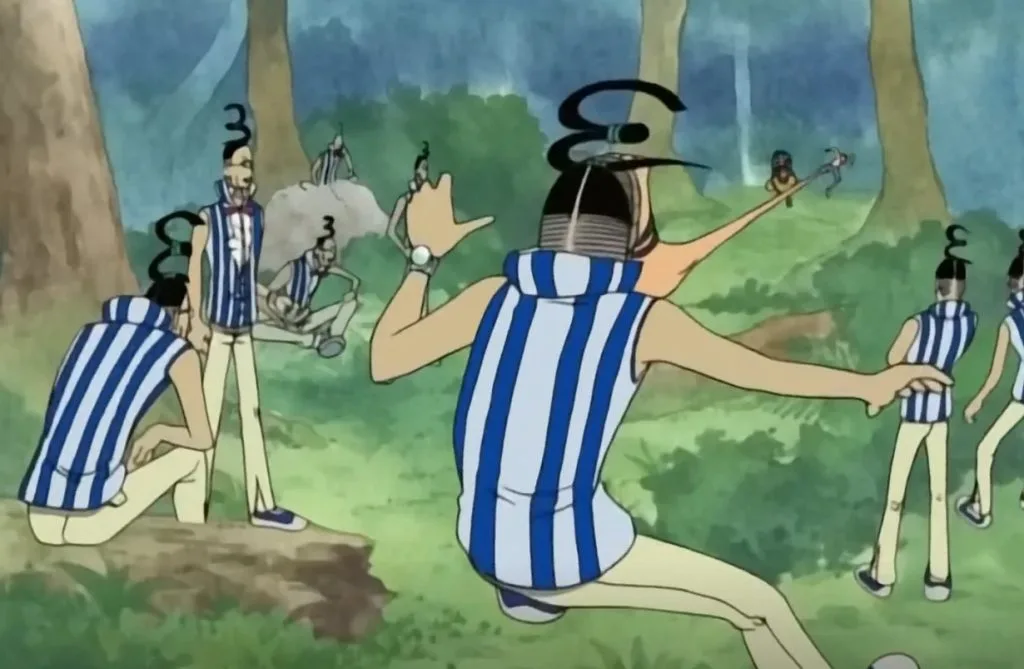 Luffy fighting Mr. 3