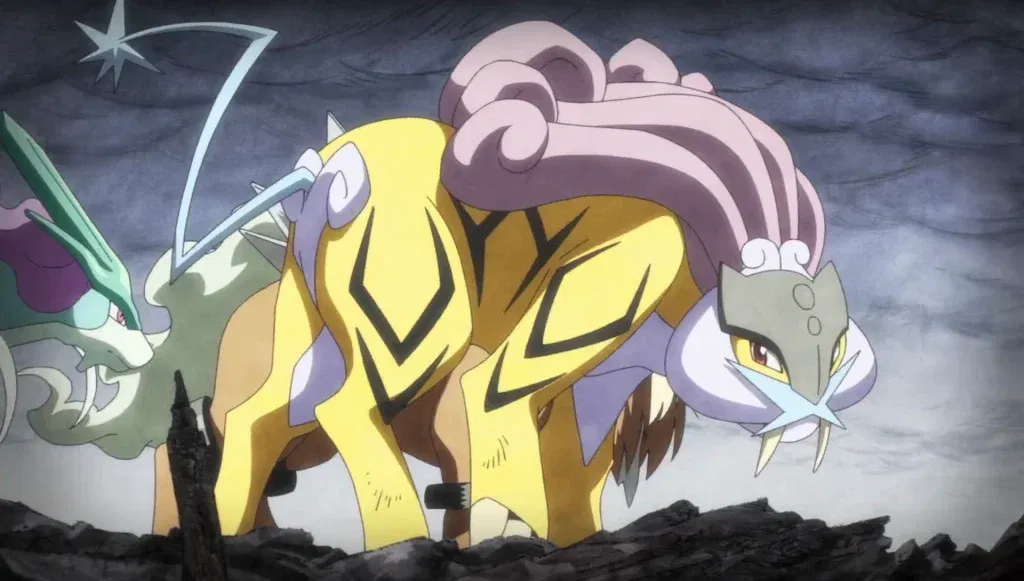 Raikou with saber-toothed tiger fangs