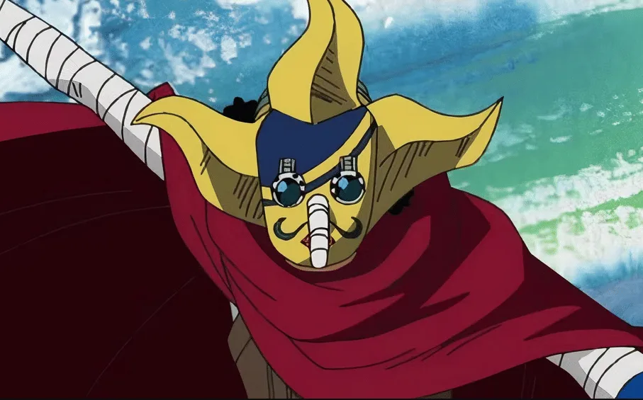 Zoro using Usopp as a sword