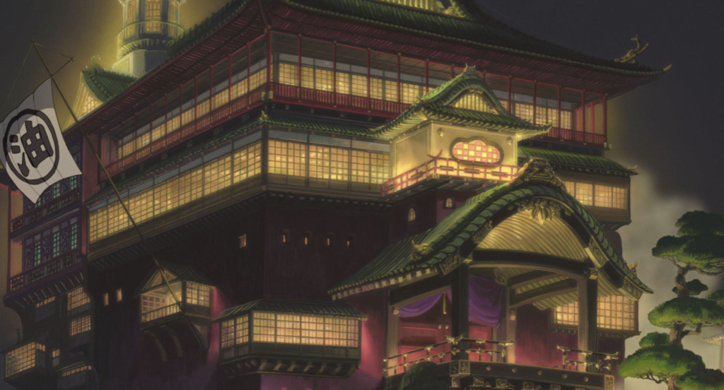 Bathhouse setting in Spirited Away
