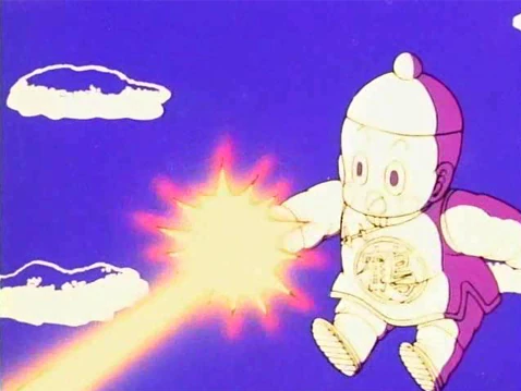Chiaotzu performing Super Dodon Blast
