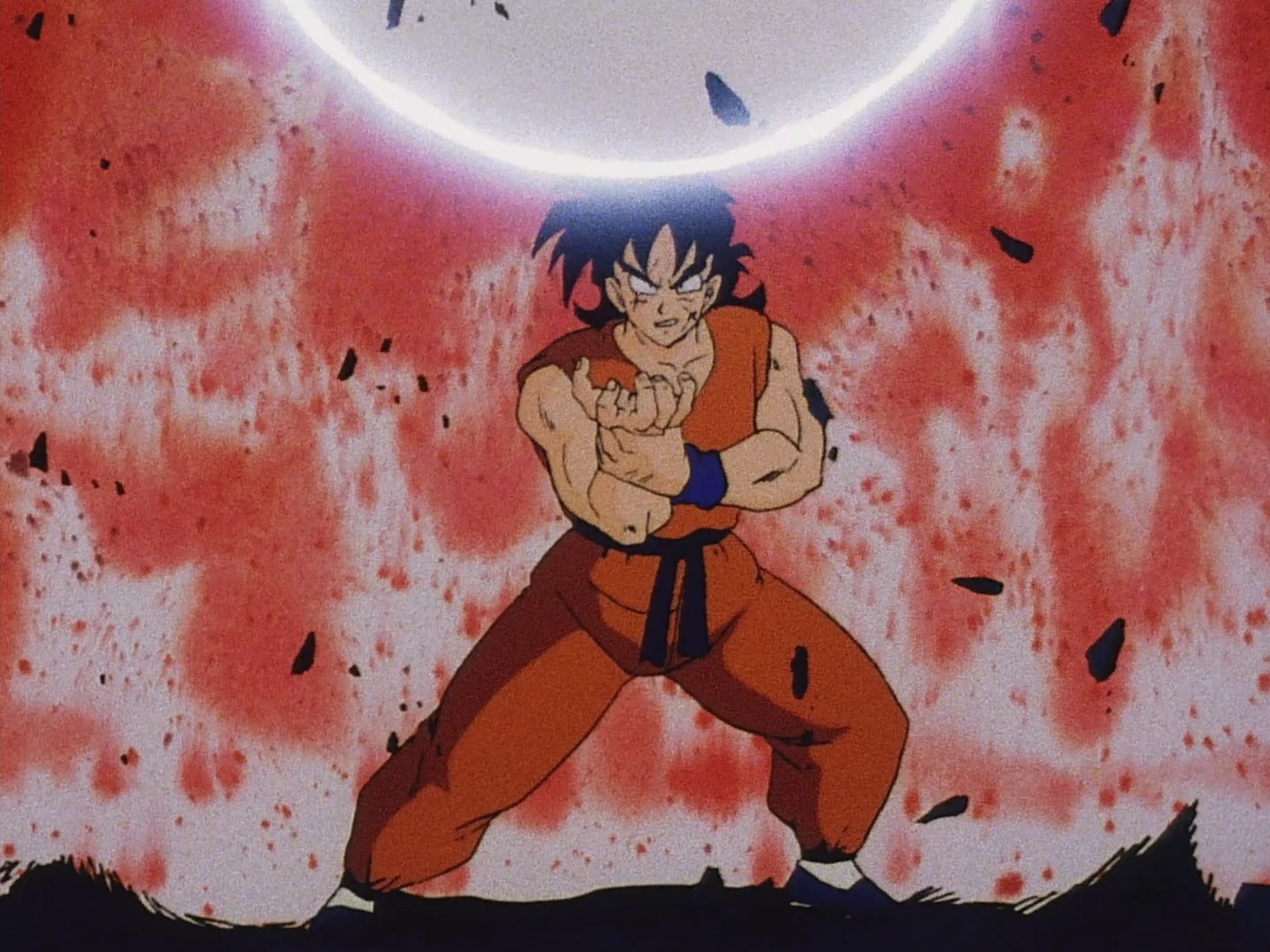 Yamcha using Super Spirit Ball technique