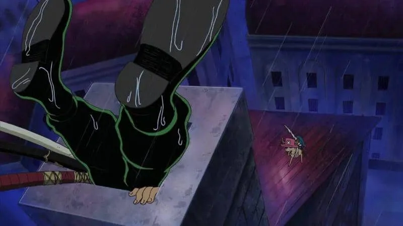 Zoro's calmness in funny moments
