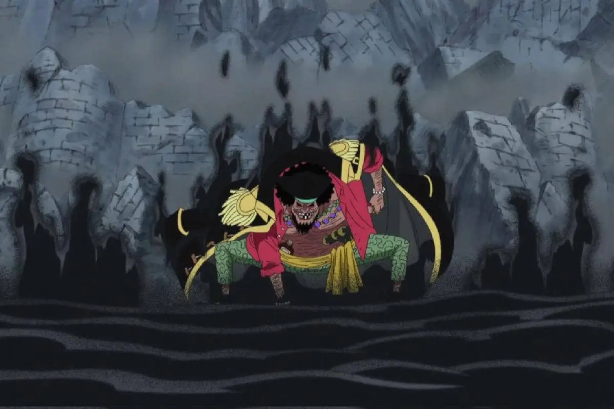 Blackbeard using dark powers