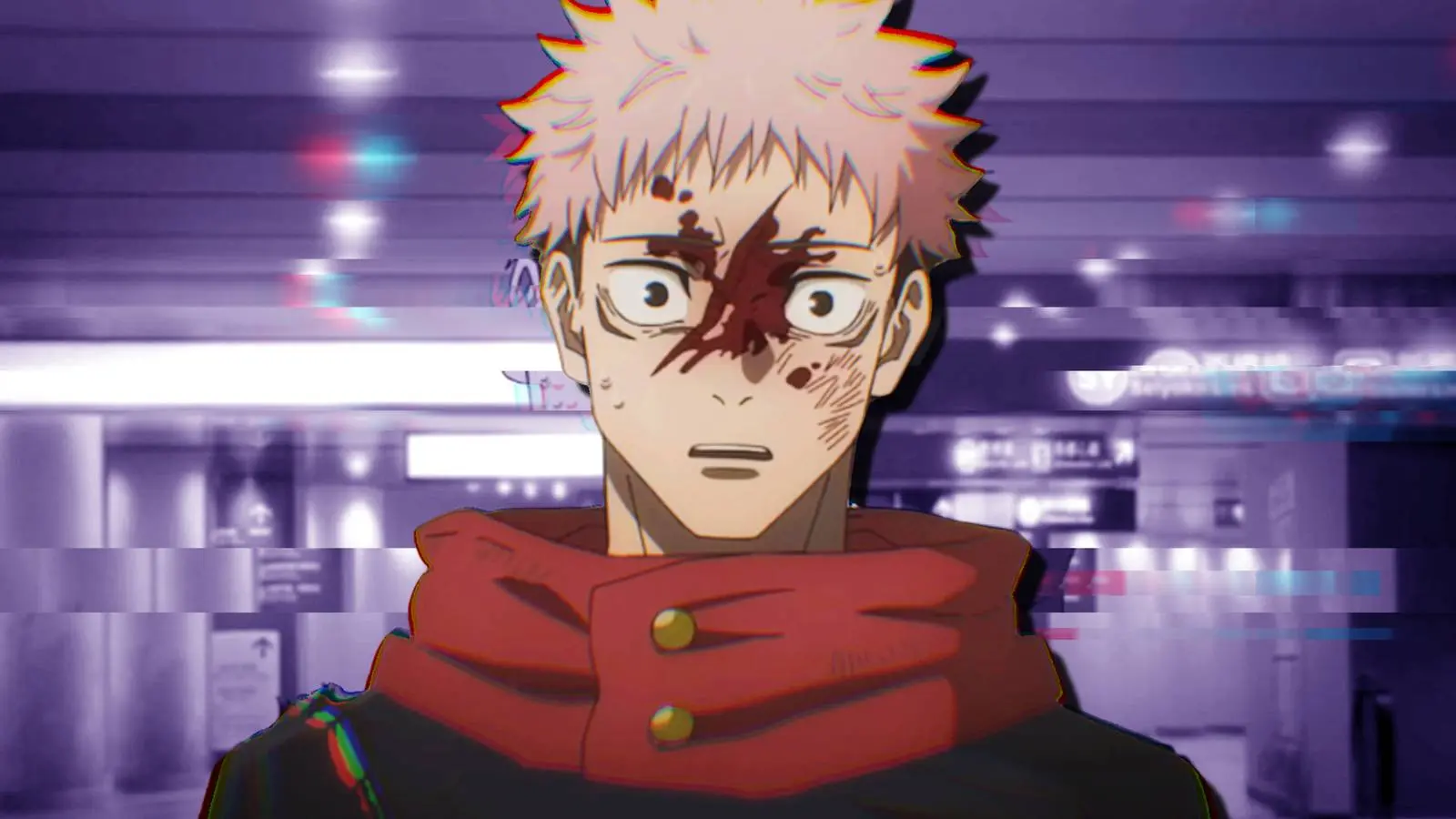 Yuji Itadori bloodied in Jujutsu Kaisen Season 2