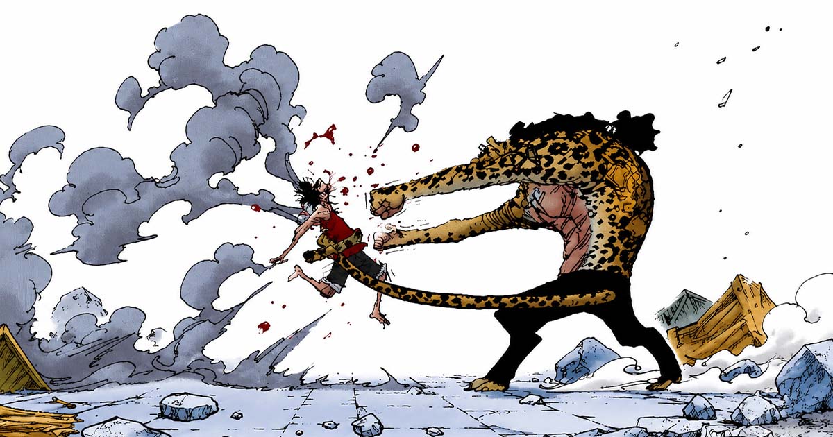 Luffy vs Rob Lucci