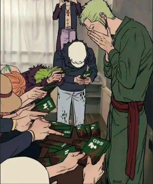GPS following Zoro
