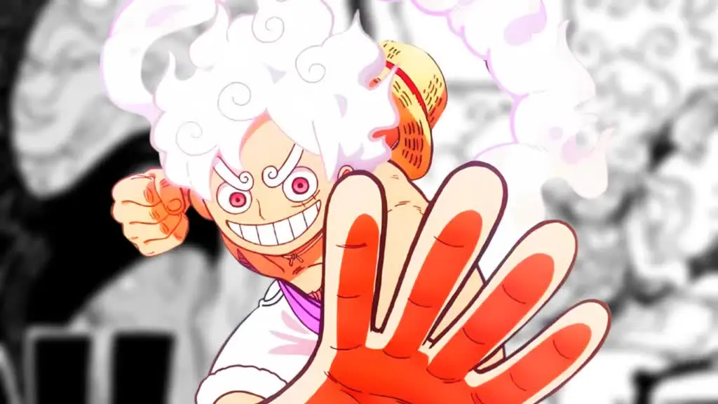 Luffy vs King Imu in One Piece chapter 1187
