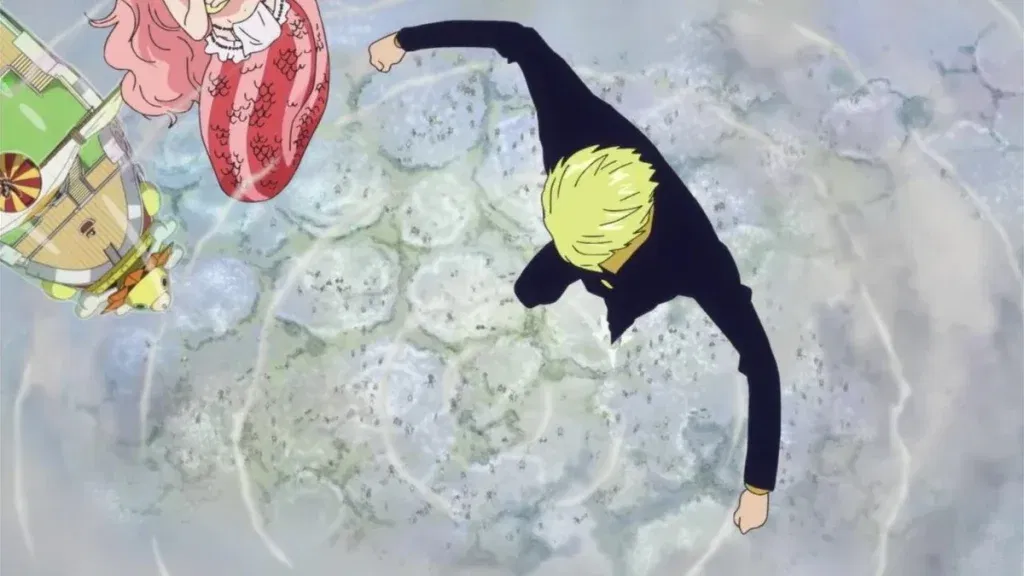 Sanji performing Sky Walk