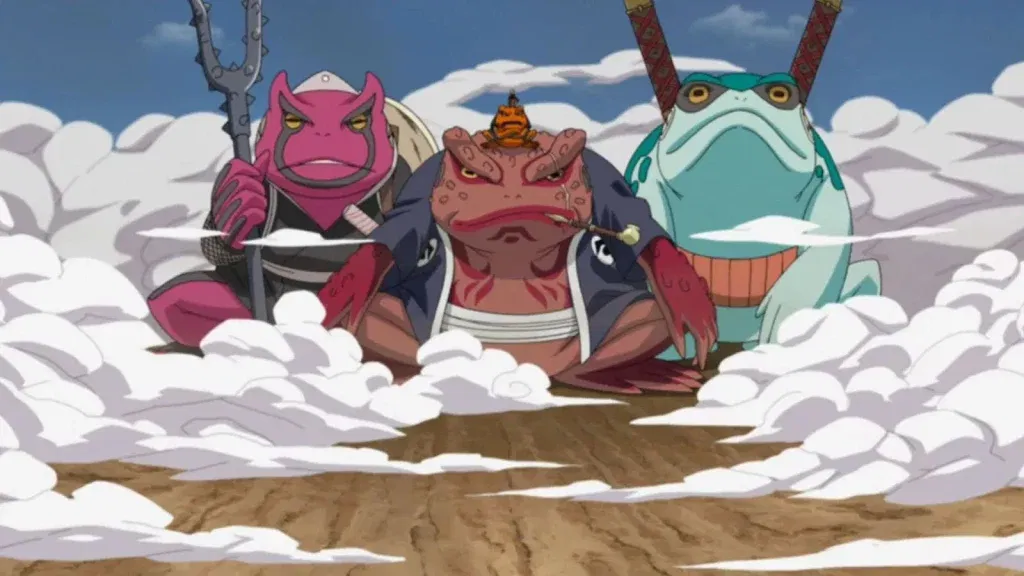 Naruto summoning Gamabunta