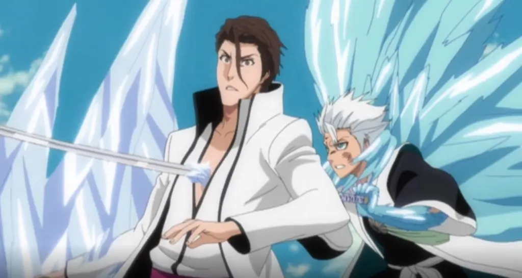 Toshiro Hitsugaya's battle with Aizen