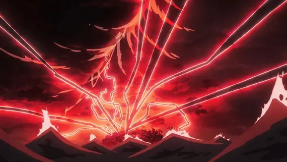 Joy Boy's Conqueror's Haki explosion at Egghead